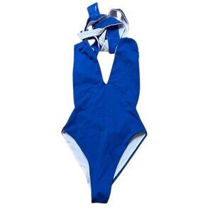 YNOT Olivia Bianco/Blue One-Piece Reversible Swimsuit